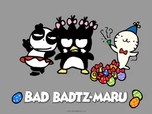 Sanrio's Easter Eggs With Badtz Maru Wallpaper