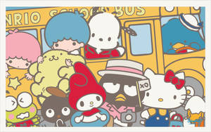 Sanrio School Bus Wallpaper