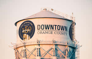 Santa Ana's Historic Water Tower Copyright Wallpaper