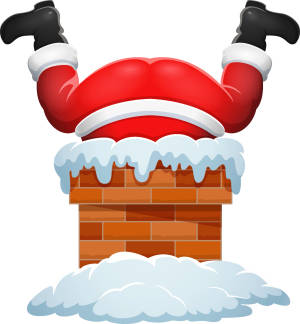 Santa Butts Wallpaper