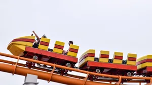 Santa Monica Rollercoaster Riding Wallpaper
