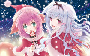 Santa's Ecchi Helpers Wallpaper