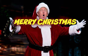 Santa Trump Merry Christmas Meme Wallpaper