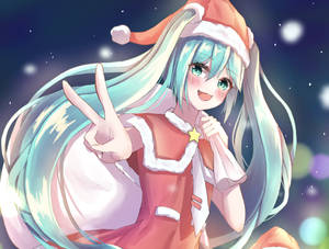 Santa Vocaloid Wallpaper