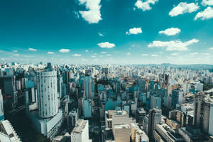 Sao Paulo Filtered Cityscape Wallpaper
