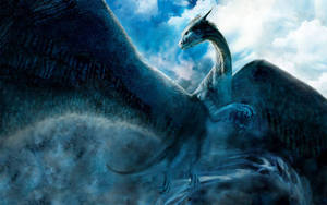 Sapphire Ice Dragon Wallpaper