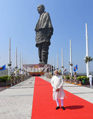 Sardar Patel Statue Walkway Wallpaper