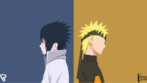 Sasuke And Naruto Drawing 4k Wallpaper