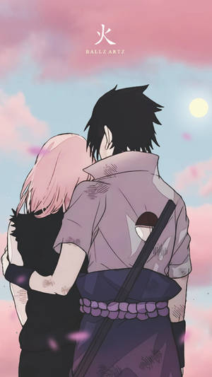 Sasuke And Sakura Aesthetic Anime Couple Wallpaper