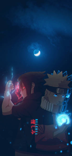 Sasuke Back-to-back Naruto Mobile 4k Wallpaper