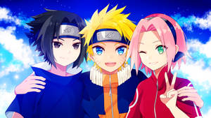 Sasuke, Naruto, And Sakura 4k Wallpaper