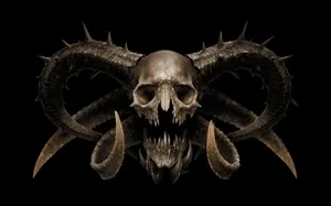Satanic Skull Dark Devil Wallpaper