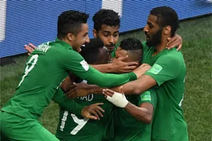 Saudi Arabia National Football Team Aldawsari's Goal Wallpaper