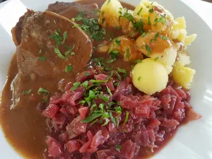 Sauerbraten Traditional German Dish With Minced Meat Wallpaper