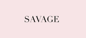 Savage Serif Text On Pink Background Wallpaper