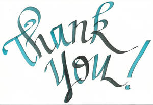 Saying Thanks For Watching In Fancy Writing Wallpaper
