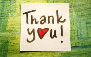 Saying Thanks For Watching On Green Background Wallpaper