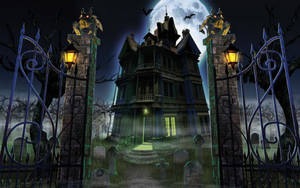 Scare Yourself This Halloween With A Trip Through A Haunted House! Wallpaper