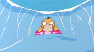 Scared Surfing Psyduck Wallpaper