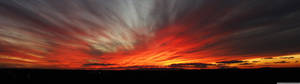 Scarlet Red Sunset Wallpaper