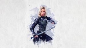 Scarlett Johansson Infinity War Art Wallpaper