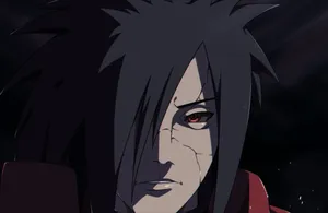 Scarred Uchiha Madara Close-up Wallpaper