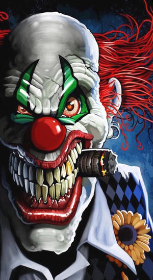 Scary Clown Artwork Wallpaper