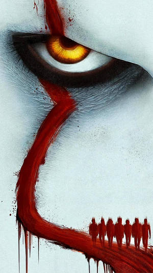 Scary Eyes Of Pennywise Wallpaper