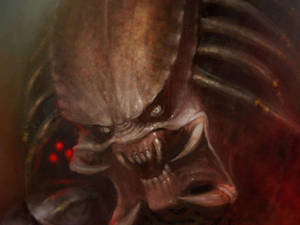 Scary Face Monster Teeth Predator Wallpaper