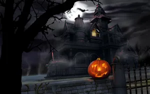 Scary Halloween Desktop Haunted House Wallpaper