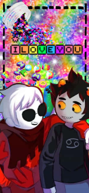 Scenecore Dave Strider Karkat Vantas I Love You Wallpaper