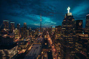 Scenic Cn Tower View Wallpaper