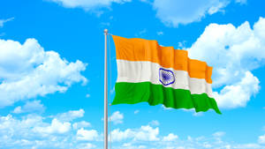 Scenic Indian Flag 4k Wallpaper