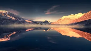 Scenic Mountain Horizon Wallpaper