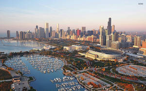 Scenic View Of Chicago Wallpaper