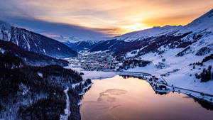 Scenic View Of Swiss Alps Village In Full Hd 1920x1080 Wallpaper