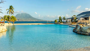 Scenic View Of The Luxurious Park Hyatt In St Kitts And Nevis Wallpaper