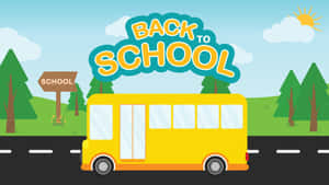 School Bus Back To School Kid Poster Wallpaper