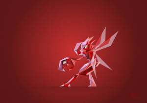 Scizor Geometric Art Wallpaper