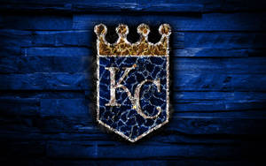 Scorched Kansas City Royals Logo Wallpaper