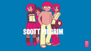 Scott Pilgrim And The Characters Wallpaper