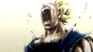 Screaming And Angry Vegeta Wallpaper