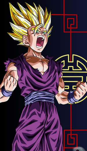 Screaming Gohan Iphone Wallpaper