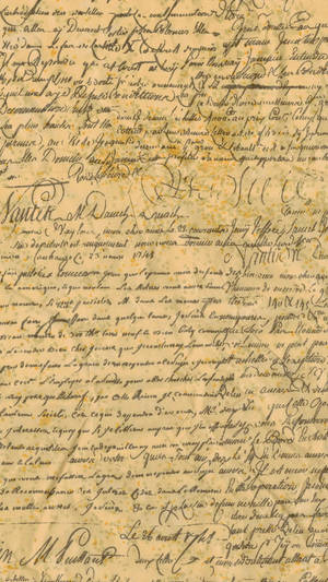 Script Cursive Texts On Brown Paper Wallpaper