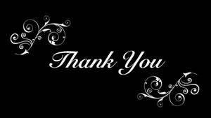 Script Font To Say Thanks For Watching Wallpaper