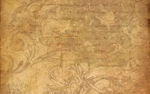 Script On Old Sepia Brown Paper Wallpaper