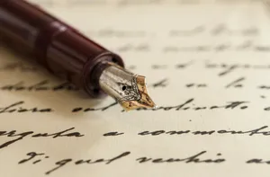 Script Written In Antique Fountain Pen Wallpaper