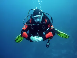 Scuba Diving Clasped Hands Wallpaper