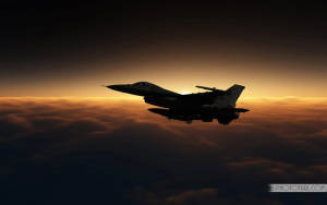 Sea Of Clouds Jet Fighter Wallpaper