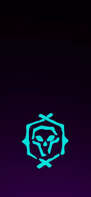 Sea Of Thieves Blue Logo Phone Wallpaper